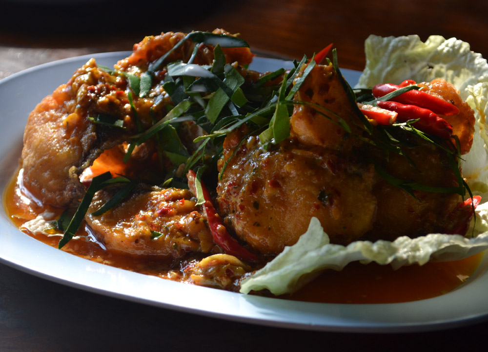 Chu Chee Pla Nin Chu Chee Pla Nin at Tawan Ngam, Nang Rong Food Tour in Isan, Thailand