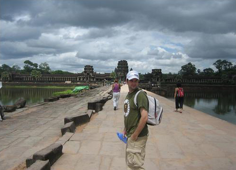 Angkor Wat Allan Wilson at Angkor Wat, Bangkok to Siem Reap, Angkor Wat Tour, Cambodia