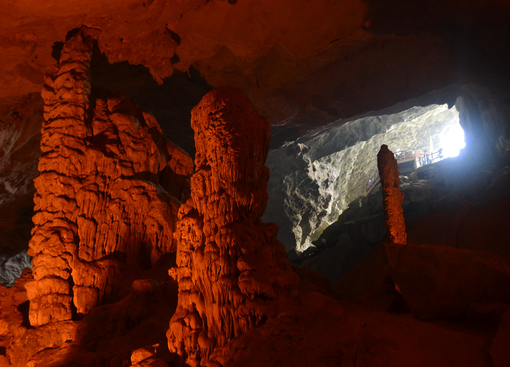 Surprising Cave Entrance, Best Halong Bay Overnight Cruise Tours from Hanoi