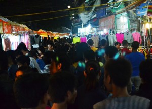 Crowded Stalls, Hanoi Night Market, Hang Dao, Weekend Nightlife