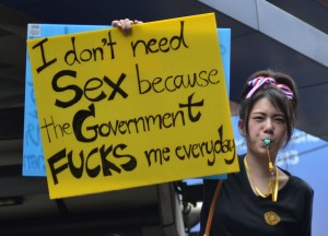 Soi Cowboy Area I Don't Need Sex the Government Fucks Me, Protests Is Bangkok Safe for Travel