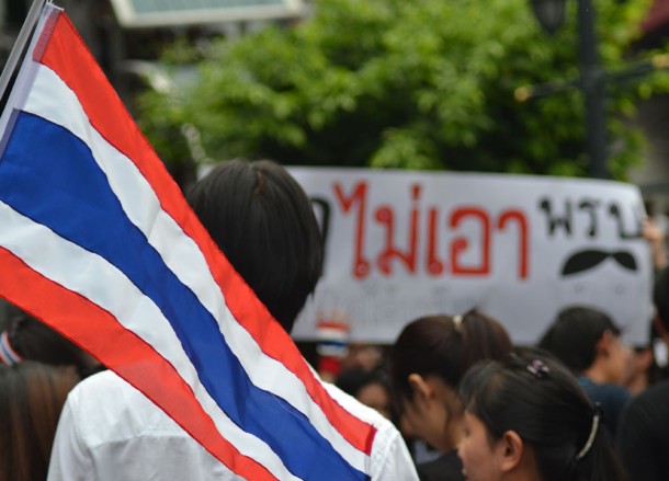 Red White Blue Red White, Blue Thai Flag, Amnesty Bill Protests, Is Bangkok Safe for Travel