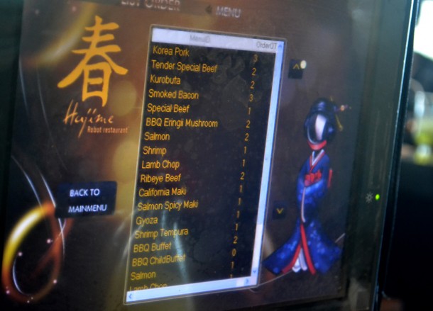 Final Bill for Two Final Bill for Two, Hajime Robot Restaurant, Bangkok, Japanese Yakiniku Barbecue