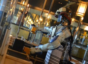 Robot Serving Food Robot Serving Food at Hajime Robot Restaurant, Bangkok, Japanese Yakiniku Barbecue