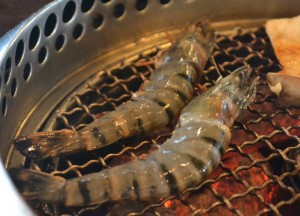 Shrimp on the Barbie Shrimp on the Barbie, Hajime Robot Restaurant, Bangkok, Japanese Yakiniku Barbecue