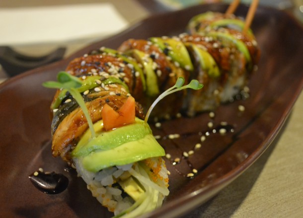 Dragon Shaped Sushi Dragon Shaped Sushi at Isao Sushi Restaurant Bangkok, Sukhumvit 31