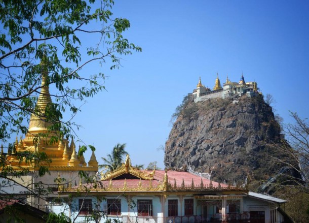 Side Views of Mount Popa Side Views of Mount Popa, Two Days in Bagan and Mount Popa, Myanmar