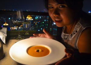 Lobster Bisque, Vertigo Rooftop Restaurant Bangkok Moon Bar