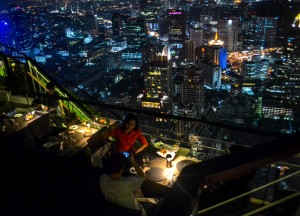 Relaxed Clientele at Vertigo Rooftop Restaurant Bangkok Moon Bar