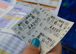 Bus Tickets, Travel to Shirakawa-go Unesco Village in Spring